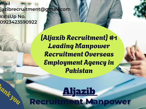 International Recruitment Agencies in Pakistan, - Aranan işler