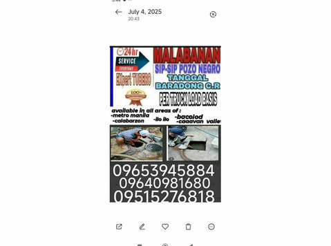 Malabanan Siphoning and Declogging Services 09653945884 - Femmes de ménage