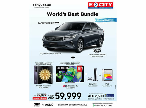 Ultimate Bundle Deal: Geely Car+ Honor Magic V2+ Lg Oled Tv - Internet a internetový obchod