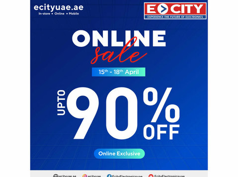 Ecity Online Sale: Get Up to 90% Off on smartphones, laptops - 电子商务
